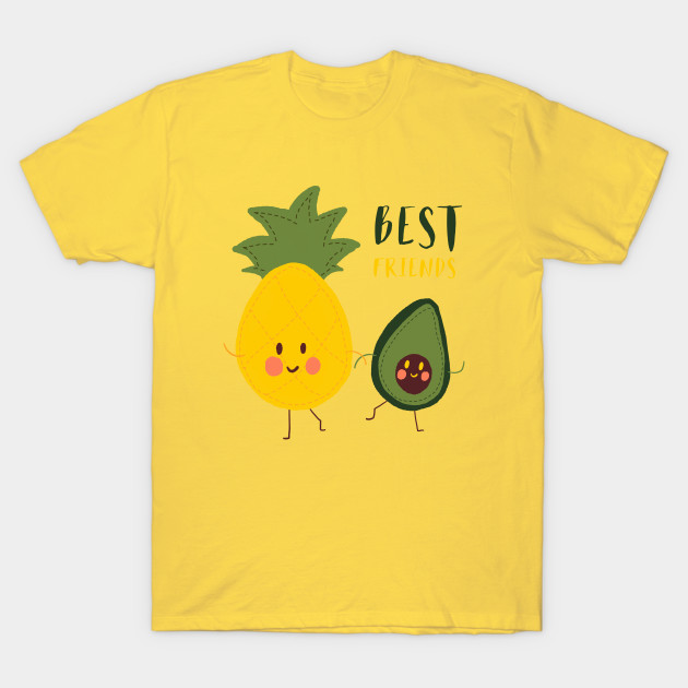 Best friends pineapple and avocado